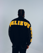 Load image into Gallery viewer, DENIM BELIEVE LETTERMAN (ON HAND)