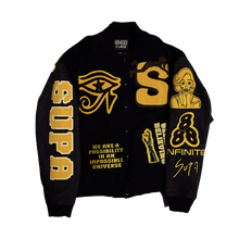 Load image into Gallery viewer, DENIM BELIEVE LETTERMAN (ON HAND)